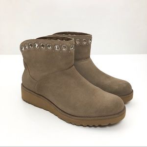 😻NEW Ugg Riley Grommet Wedge Boot Suede Ankle😻